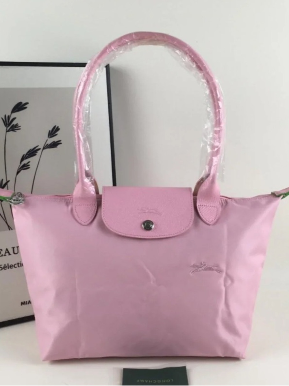 Longchamp pink handbag nylon L